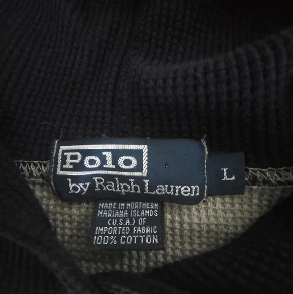 Polo Ralph Lauren Spell Out Bear Waffle Knit Hoodie Sweatshirt Size Large - Picture 11 of 16